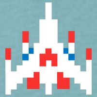 Retro 80's Computer Game Space Ship Sueded Cloud Jersey T-Shirt