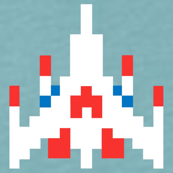Retro 80's Computer Game Space Ship Sueded Cloud Jersey T-Shirt