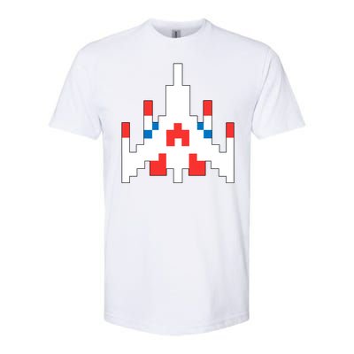 Retro 80's Computer Game Space Ship Softstyle® CVC T-Shirt