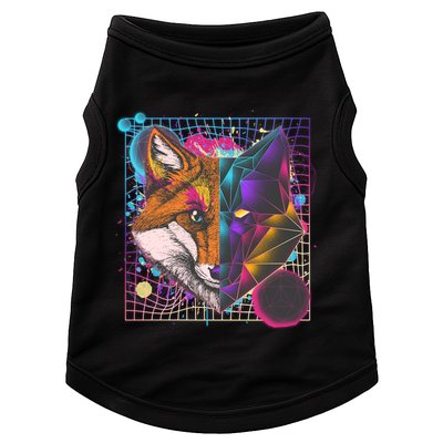 Retro 80's Digital Polygon Fox Doggie Tank