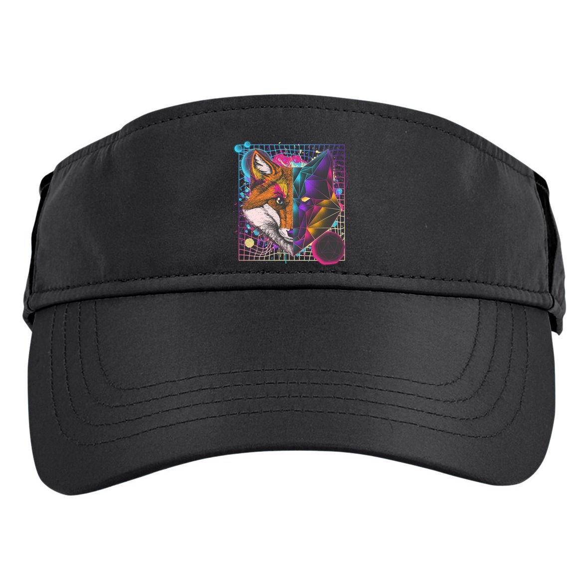 Retro 80's Digital Polygon Fox Adult Drive Performance Visor