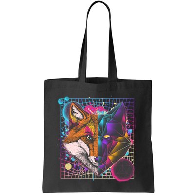 Retro 80's Digital Polygon Fox Bag