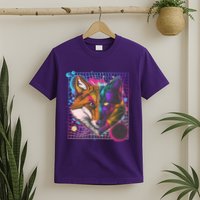 Retro 80's Digital Polygon Fox T-Shirt