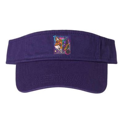 Retro 80's Digital Polygon Fox Visor
