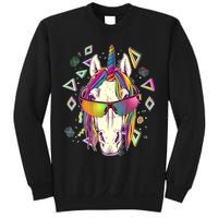 Retro 80's Eighties Rainbow Unicorn Sweatshirt