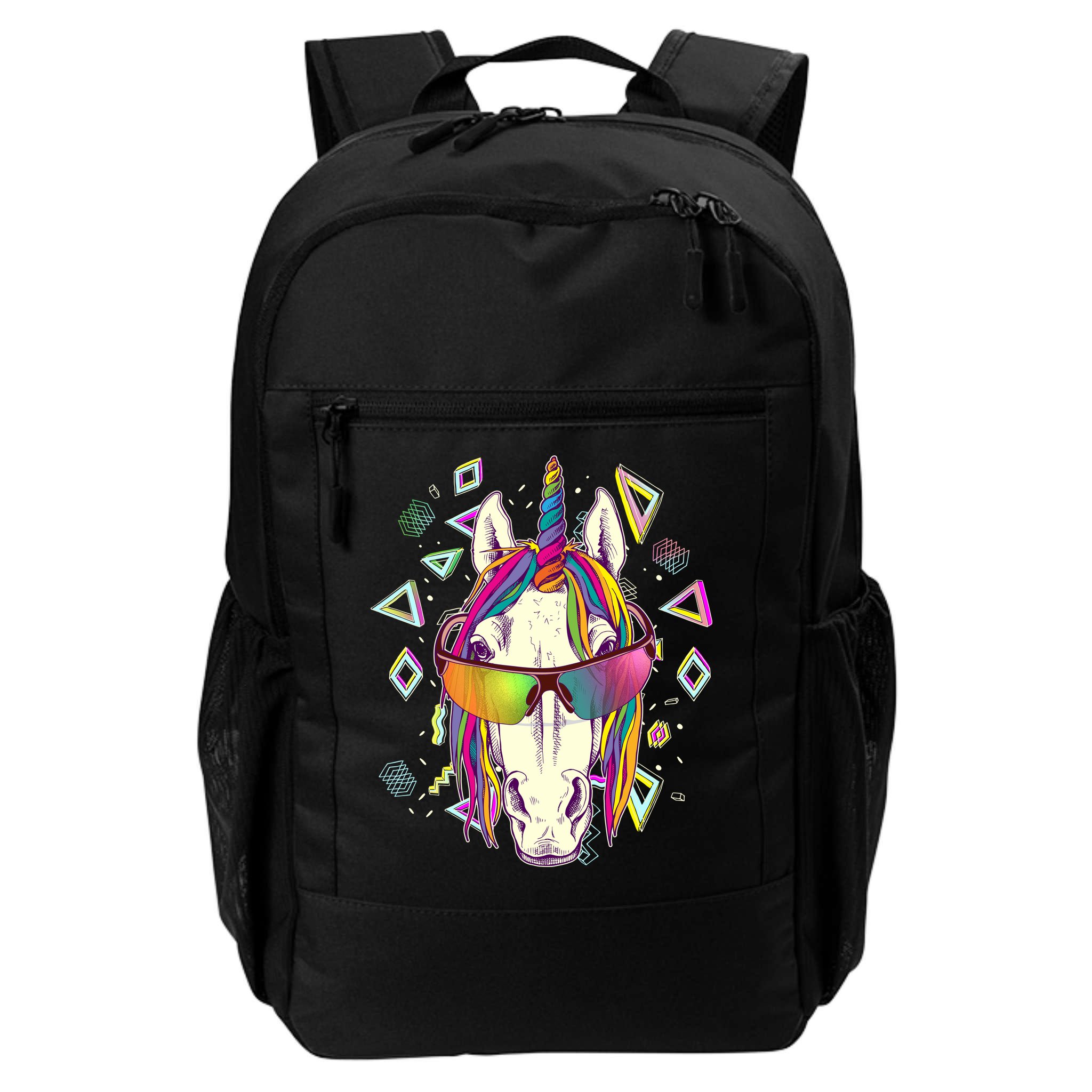 Retro 80's Eighties Rainbow Unicorn Backpack