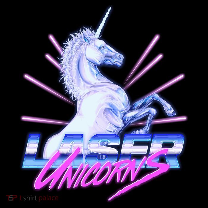 Retro 80's Eighties Laser Unicorns Sweatshirt