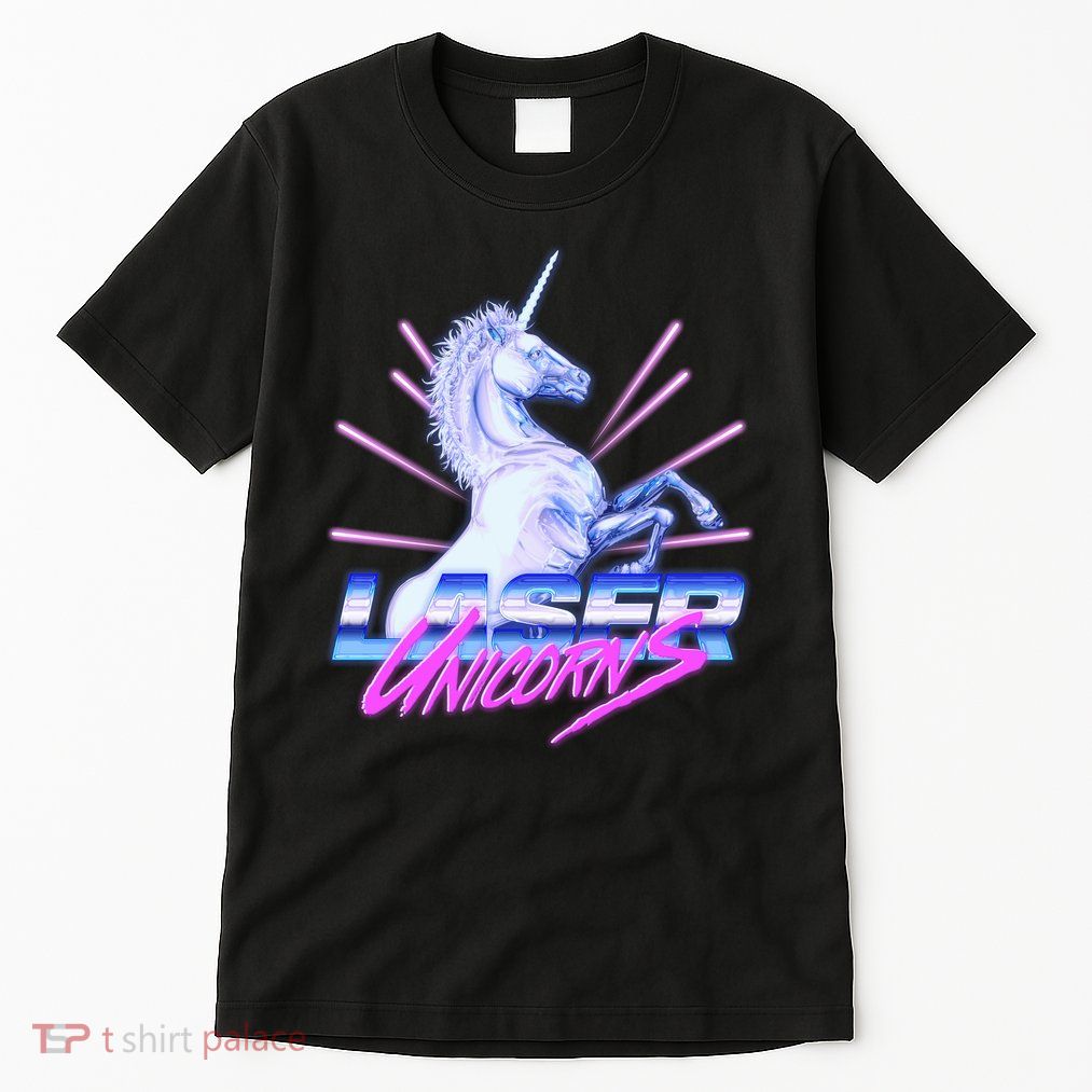 Retro 80's Eighties Laser Unicorns Tall T-Shirt