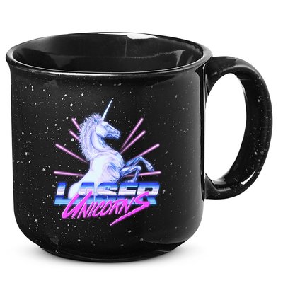 Retro 80's Eighties Laser Unicorns 15oz Campfire Ceramic Mug