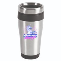Retro 80's Eighties Laser Unicorns 16oz Travel Tumbler