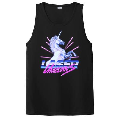 Retro 80's Eighties Laser Unicorns PosiCharge Competitor Tank