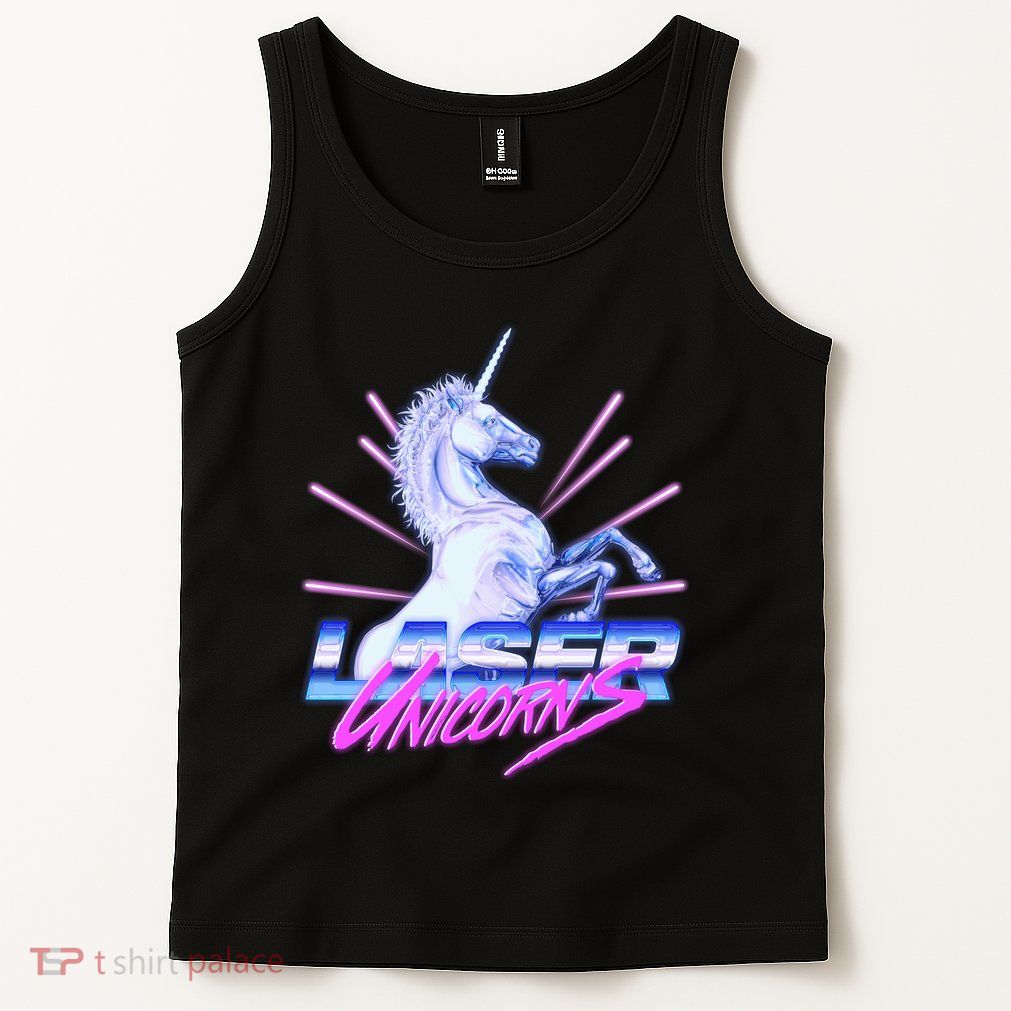 Retro 80's Eighties Laser Unicorns Tank Top