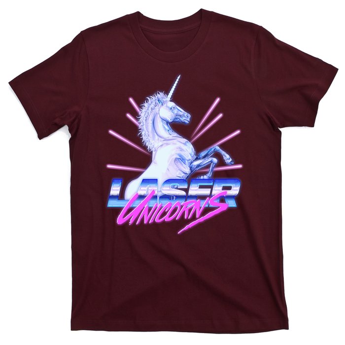 Retro 80's Eighties Laser Unicorns T-Shirt