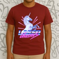 Retro 80's Eighties Laser Unicorns T-Shirt