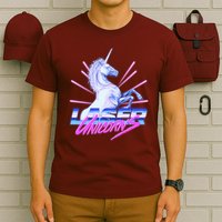 Retro 80's Eighties Laser Unicorns T-Shirt