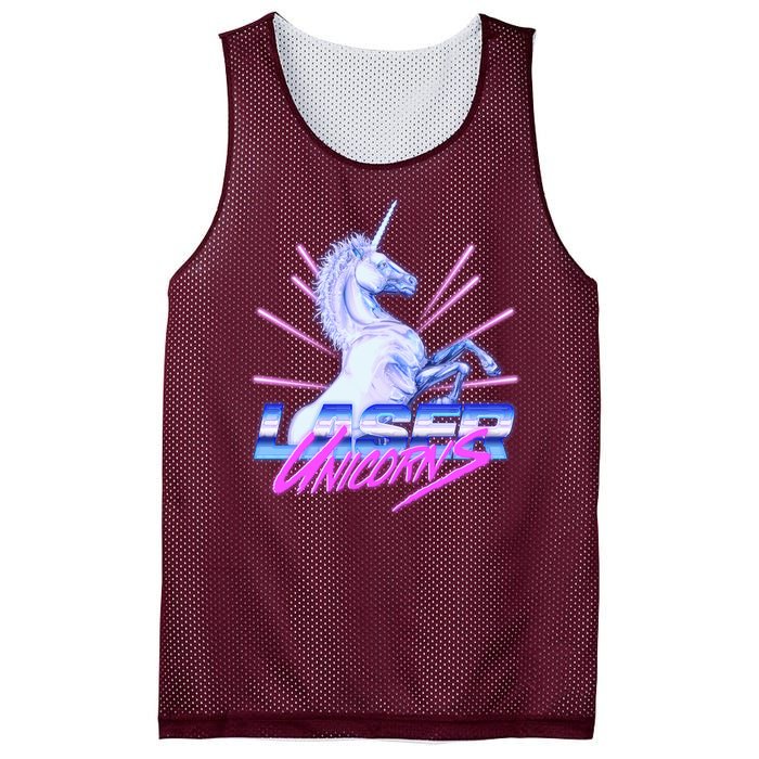 Retro 80's Eighties Laser Unicorns Mesh Reversible Basketball Jersey Tank