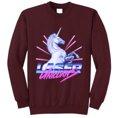 Retro 80's Eighties Laser Unicorns Tall Sweatshirt