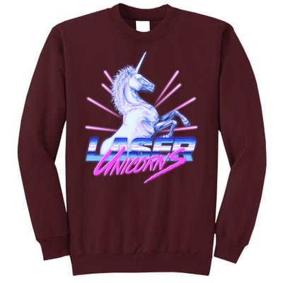 Retro 80's Eighties Laser Unicorns Tall Sweatshirt