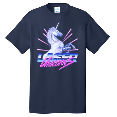 Retro 80's Eighties Laser Unicorns Tall T-Shirt