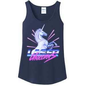 Retro 80's Eighties Laser Unicorns Ladies Essential Tank