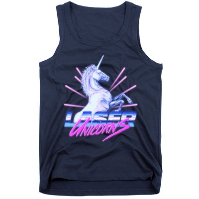 Retro 80's Eighties Laser Unicorns Tank Top