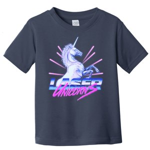 Retro 80's Eighties Laser Unicorns Toddler T-Shirt