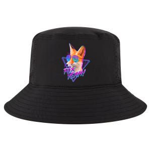 Retro 80's Eighties Polygon Fox Yeah Cool Comfort Performance Bucket Hat