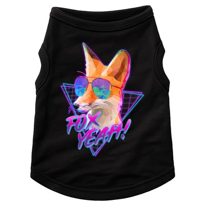 Retro 80's Eighties Polygon Fox Yeah Doggie Tank