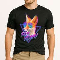 Retro 80's Eighties Polygon Fox Yeah Performance Shirt