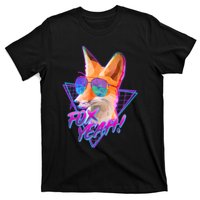 Retro 80's Eighties Polygon Fox Yeah T-Shirt