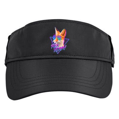 Retro 80's Eighties Polygon Fox Yeah Adult Drive Performance Visor