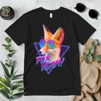 Retro 80's Eighties Polygon Fox Yeah Premium T-Shirt
