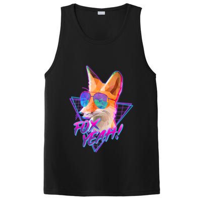 Retro 80's Eighties Polygon Fox Yeah PosiCharge Competitor Tank