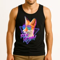 Retro 80's Eighties Polygon Fox Yeah Tank Top