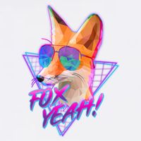 Retro 80's Eighties Polygon Fox Yeah Garment-Dyed Sweatshirt