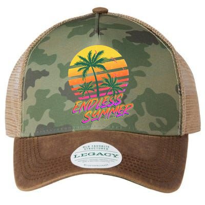 Retro 80s Eighties Tropical Endless Summer Legacy Tie Dye Trucker Hat