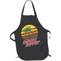 Retro 80s Eighties Tropical Endless Summer Apron
