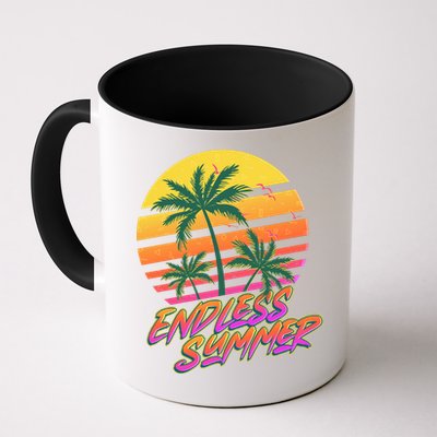 Retro 80s Eighties Tropical Endless Summer Mug
