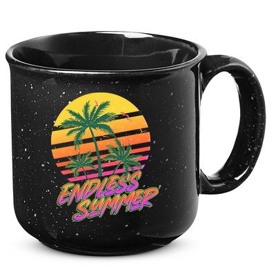 Retro 80s Eighties Tropical Endless Summer 15oz Campfire Ceramic Mug