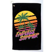 Retro 80s Eighties Tropical Endless Summer Golf Towel