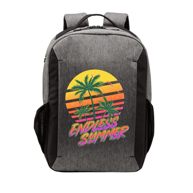 Retro 80s Eighties Tropical Endless Summer Vector Backpack