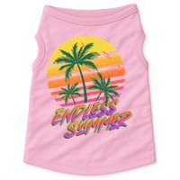 Retro 80s Eighties Tropical Endless Summer Doggie Tank