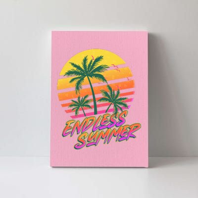 Retro 80s Eighties Tropical Endless Summer Canvas