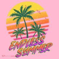 Retro 80s Eighties Tropical Endless Summer Poster