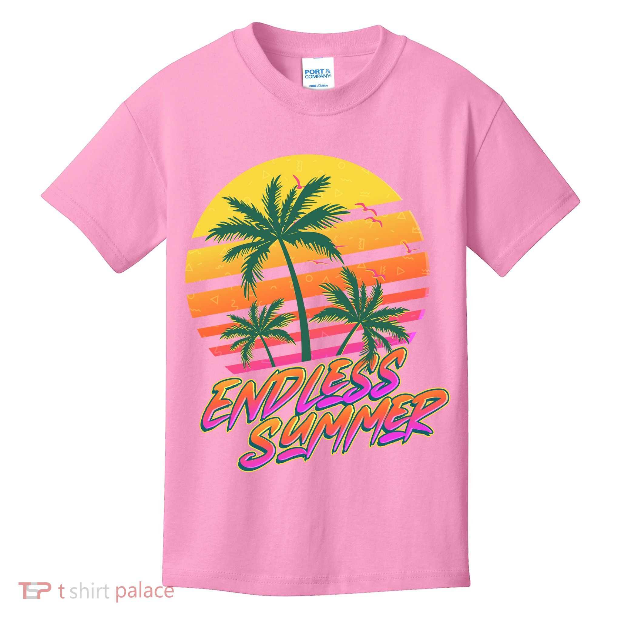 Retro 80s Eighties Tropical Endless Summer Kids T-Shirt