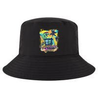 Retro 80s Eighties TRex Dinosaur Surfers Crew Cool Comfort Performance Bucket Hat