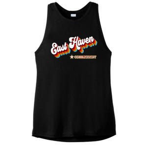 Retro 80s East Haven Connecticut Ct Ladies PosiCharge Tri-Blend Wicking Tank