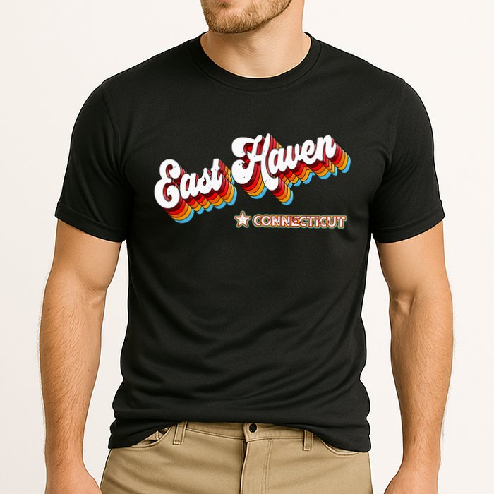 Retro 80s East Haven Connecticut Ct Cooling Performance Crew T-Shirt
