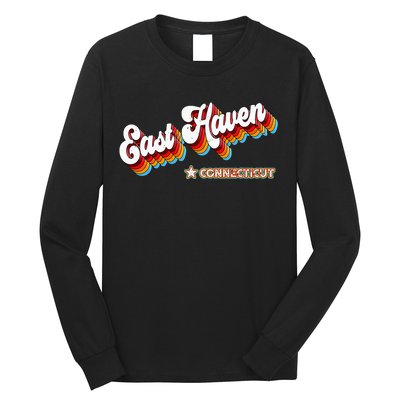 Retro 80s East Haven Connecticut Ct Long Sleeve Shirt