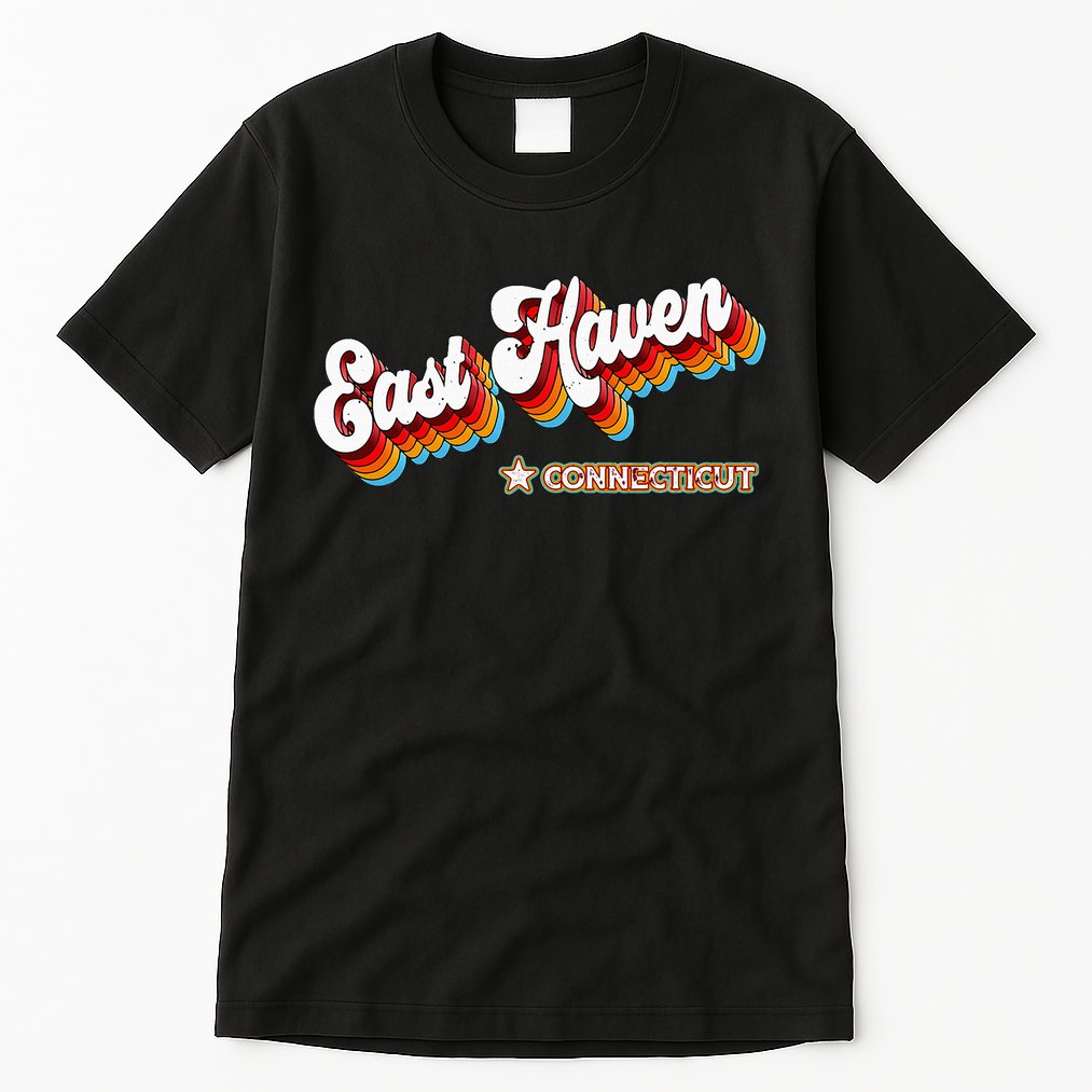 Retro 80s East Haven Connecticut Ct Tall T-Shirt